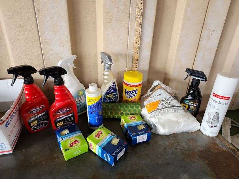 Cleaning Supplies, Sponges, Drop Cloth, Etc.