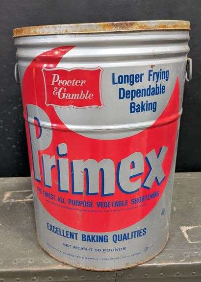 Procter & Gamble Primex 50-Pound Vegetable Shortening Tin