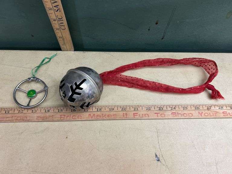 Bell & John Deere Ornaments