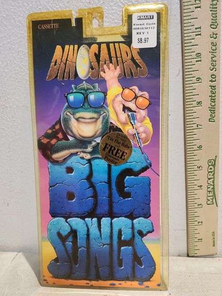 1992 Dinosaurs Big Songs Cassette Still Sealed In Plastic