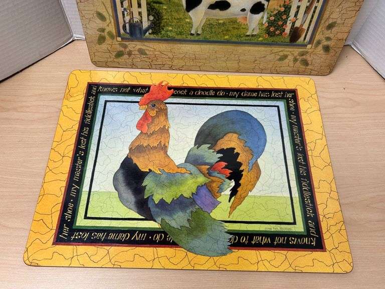 Country Farm Cork-Backed Placemat