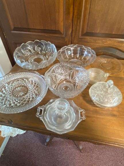 Glass Dishes and Candy Jar