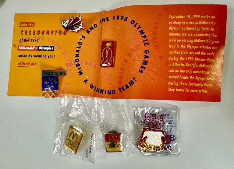 McDonald's Olympic Pins