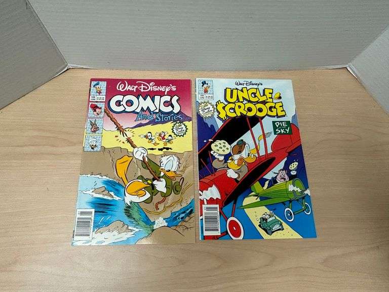 Walt Disney Comic Books – 2 Issues: Comics & Stories + Uncle Scrooge "Pie in the Sky"