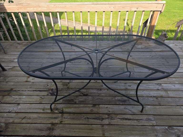 Large Metal Outdoor Table