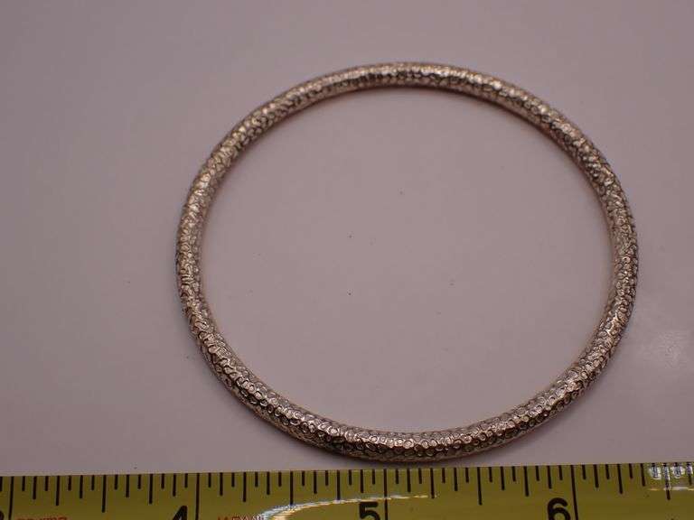 Textured Bangle Bracelet - Unmarked