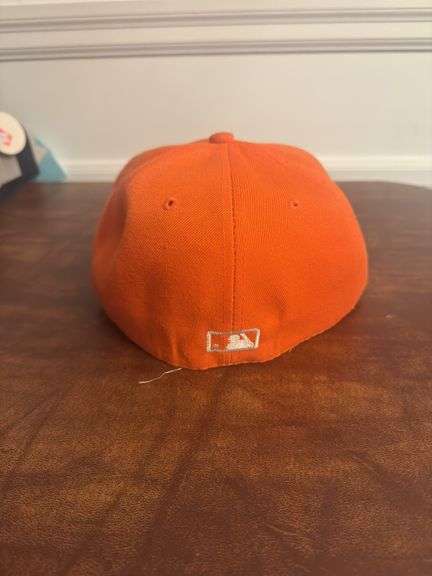Cleveland Indians SnapBack Hat Size 7 3/8 Orange