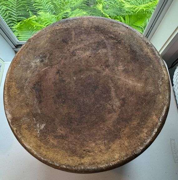 5-Gallon Salt-Glazed Stoneware Crock with Blue Tornado Design