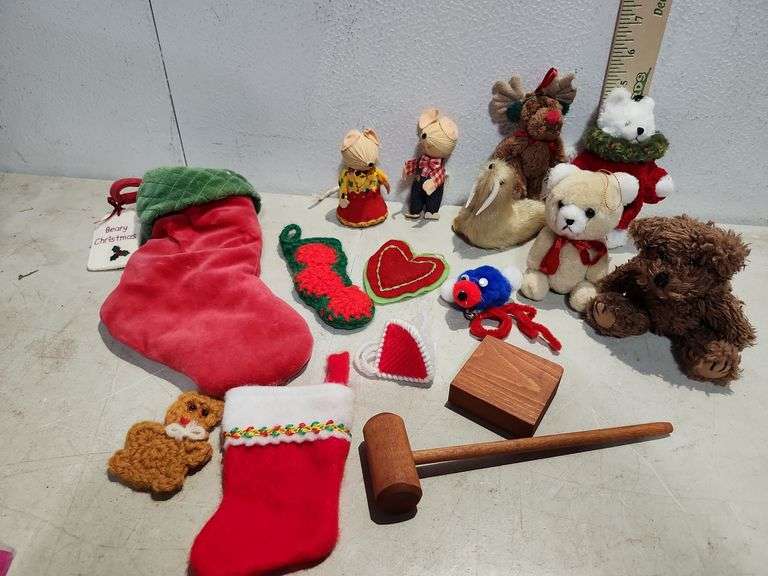 Boyds Bear Ornament, Beary Christmas Stocking, Boyds Bears Moosekins Jointed Moose 4'', Walrus, Etc.