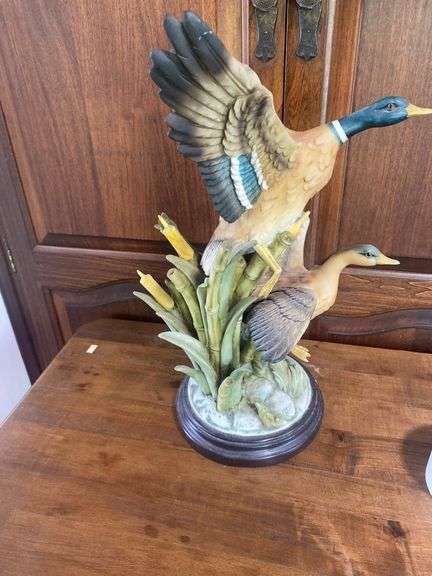 Flying Mallard Duck Statue