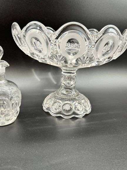 Vintage LE Smith Clear Glass Bowl
