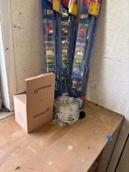 3 Zebco Ultralight Spincast Fishing Rods and Minetom LED String Lights