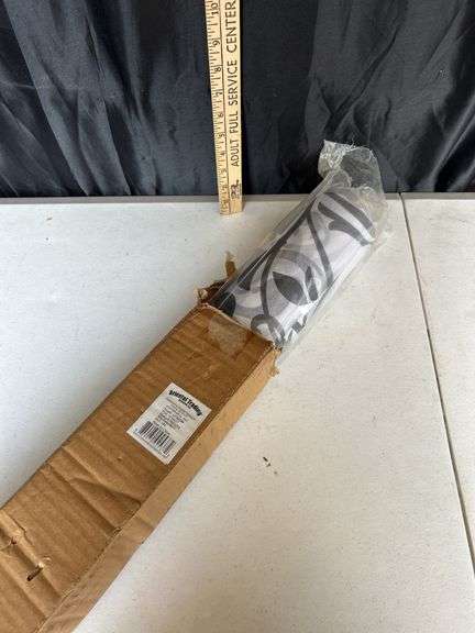 Black Flourish Print Gossamer Roll 100 Ft Has Been Opened