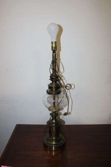 Brass & Glass Table Lamp