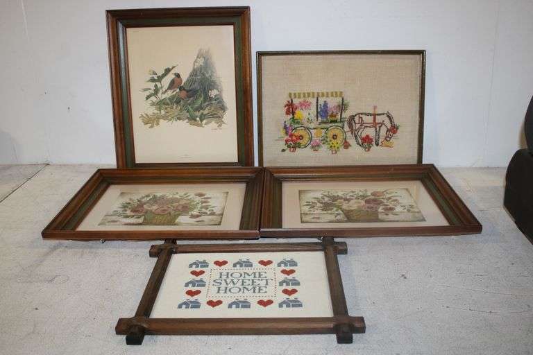 Framed Embroidery & Prints