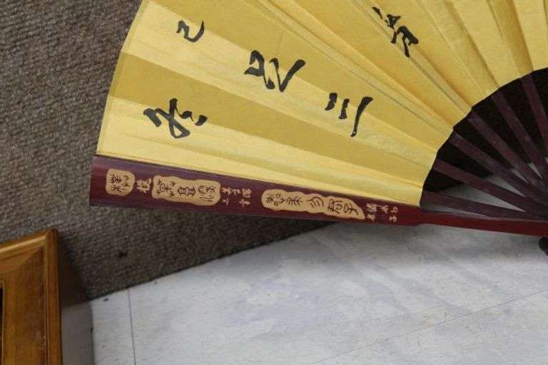 Chinese Tableware and Decor Items, Including Fans, Chopsticks, and Tea Accessories
