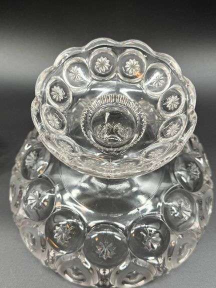 Vintage LE Smith Clear Glass Bowl