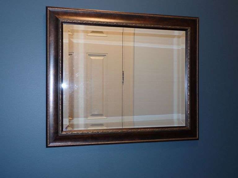 Bronzed finish Beveled Wall Mirror 24x20.5