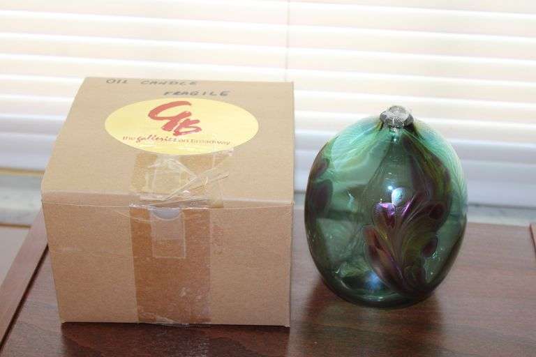Art Glass Oil Candle