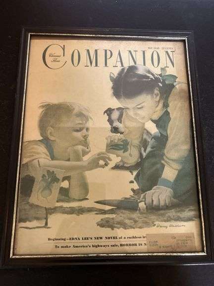 Framed Saturday Evening Post Cover