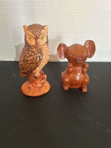 Mouse & Owl Figurines