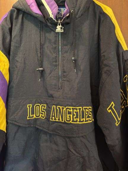Los Angeles Lakers Starter Half Zip Official NBA Size XL Very Good Condition