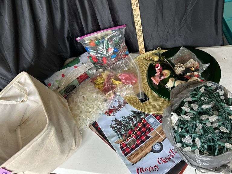 Charger Plates, Garden Flags, Lights, Etc.