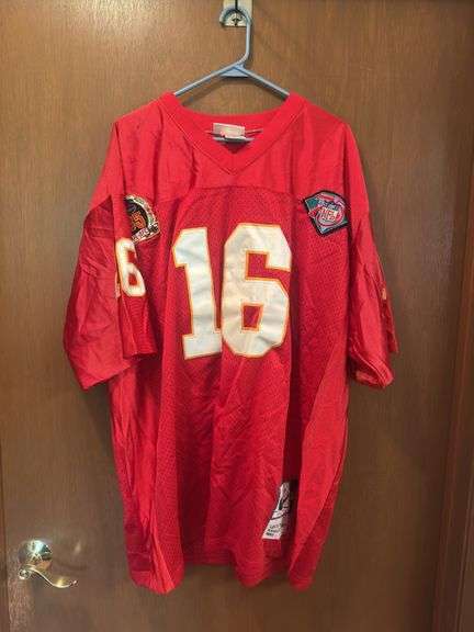 Chiefs Mitchell & Ness NFL #16 Dawson Throwbacks Len Dawson 1962 Size 60