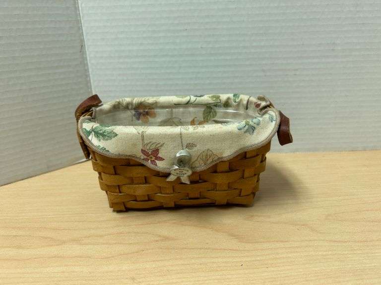 2005 Longaberger Horizon of Hope Basket – Liner, Protector & Tie-On