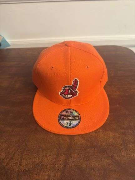 Cleveland Indians SnapBack Hat Size 7 3/8 Orange