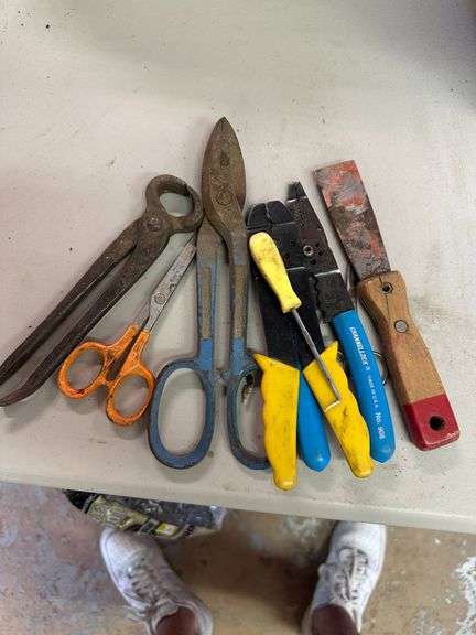 Hand Tools Including Scissors, Snips, and Pliers