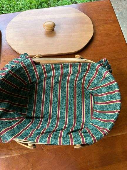 3 Longaberger Christmas Collection Baskets with Lids and Liners