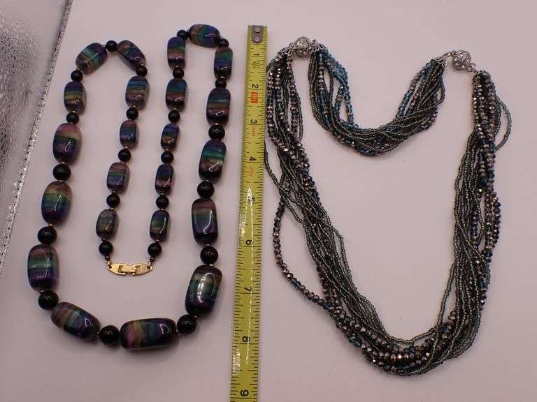Resin Multicolor Bead Necklace & Premier Designs Jewelry Seaside Twisted Bead 16" Necklace