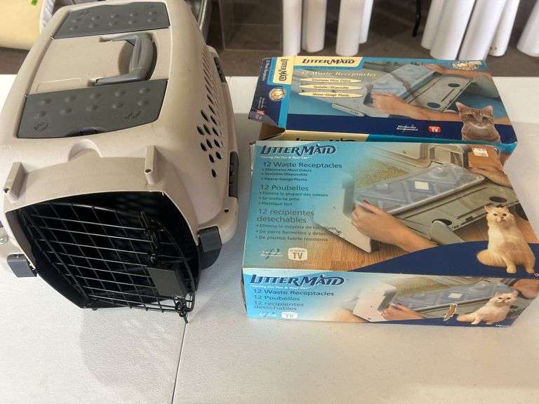 Cat Carrier & Litter Maids