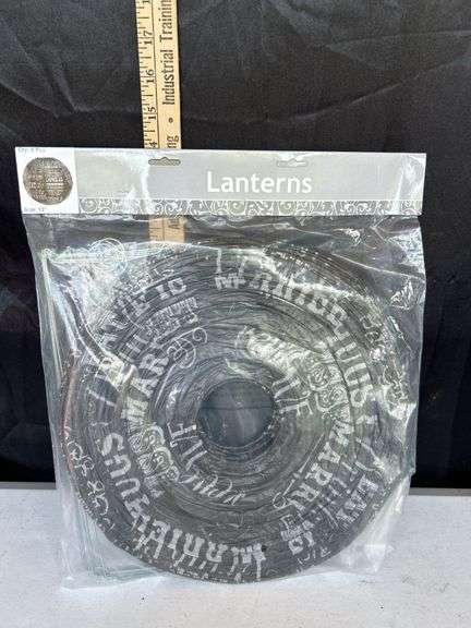 New 6 Pc. 12" Paper Battery Operated Lanterns