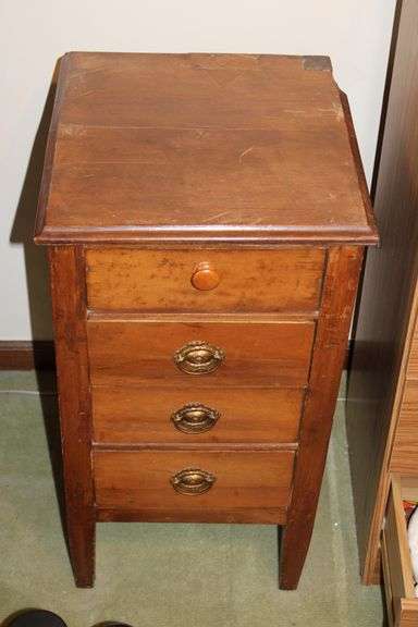 Wood Three-Drawer Stand