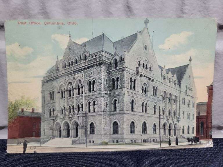 Postmarked 1912 – Post Office Columbus, Ohio Postcard