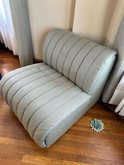 Vintage Channel-Back Slipper Chair