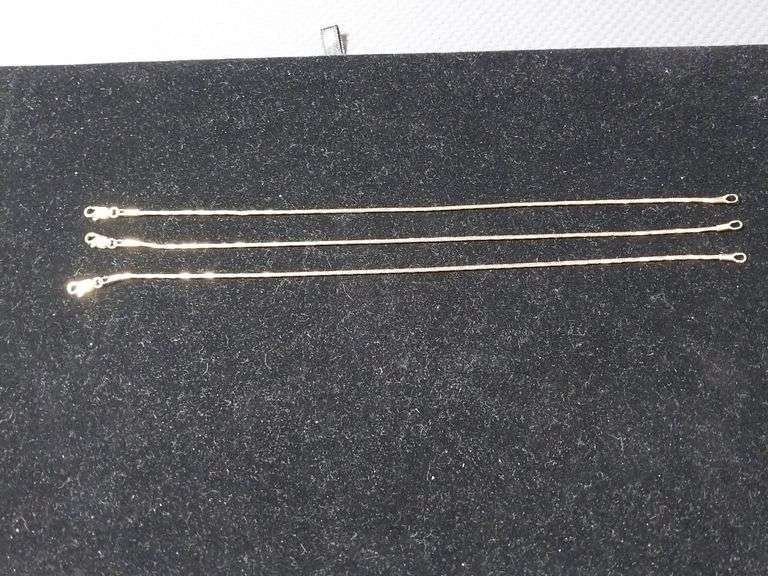 Three Unmarked Gold-Tone Bracelets