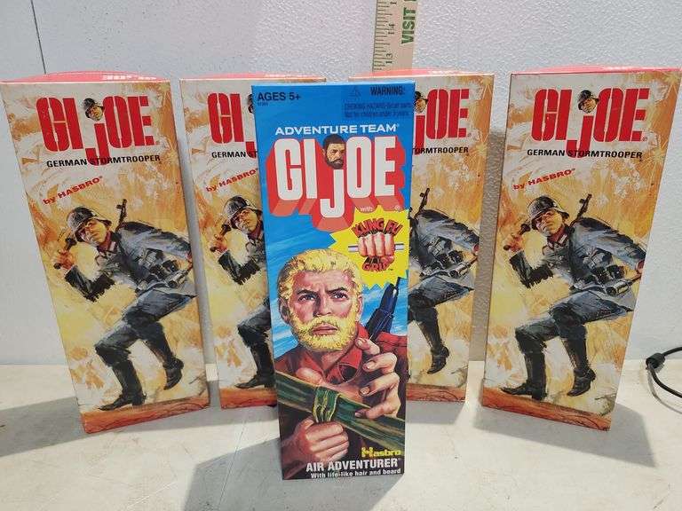 4 Empty 1996 G.I. Joe German Stormtrooper Boxes