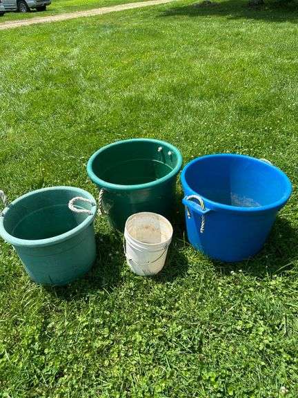 Various Utility Buckets With Handles
