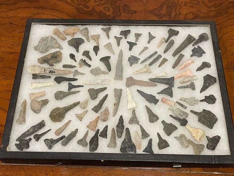 Tray of Native American Artifacts