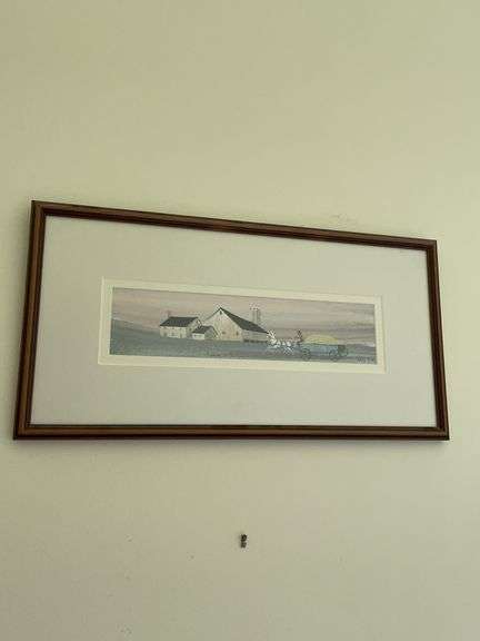 "Bringing in the Hay" by P. Buckley Moss