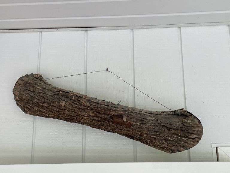 Handcrafted Early Algonquin Canoe