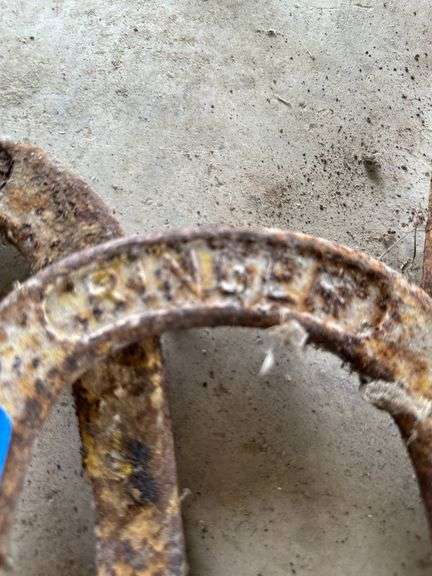 Four Vintage Metal Horseshoes with ‘RINGER’ Marking