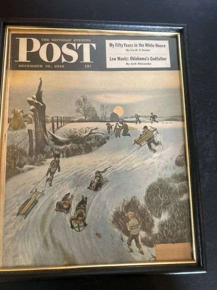 Framed Saturday Evening Post Cover