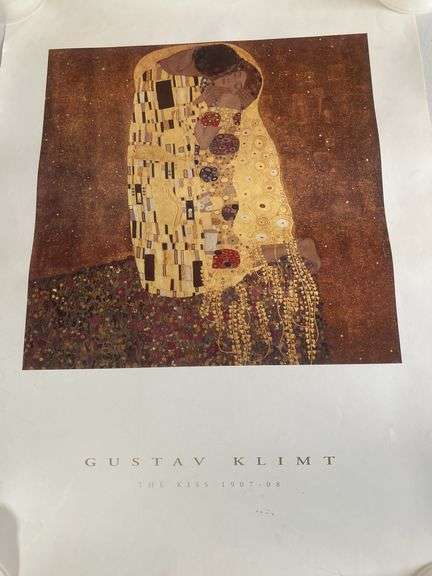Gustav Klimt "The Kiss" Poster