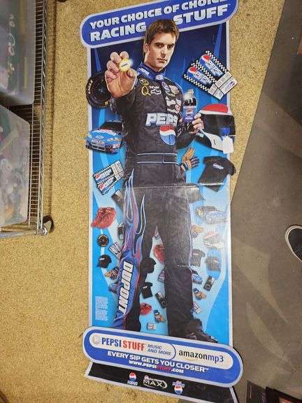 2008 Pepsi Jeff Gordon Cardboard Advertisement 66.5'' Tall