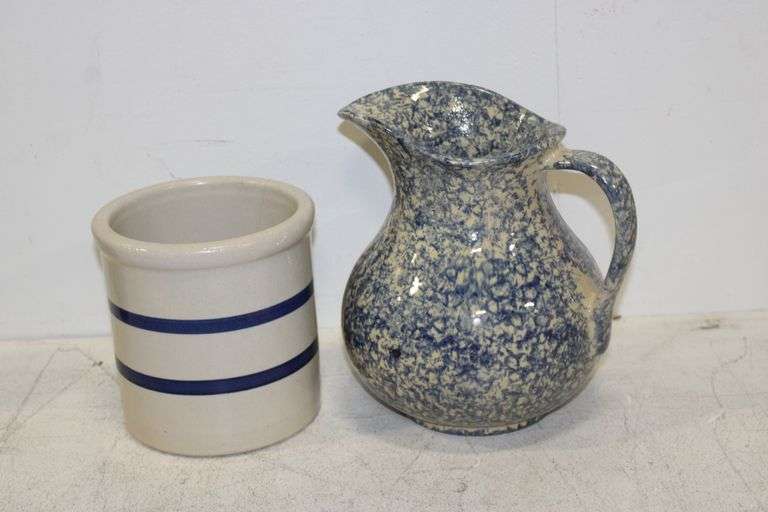 Stoneware Crock & Pitcher