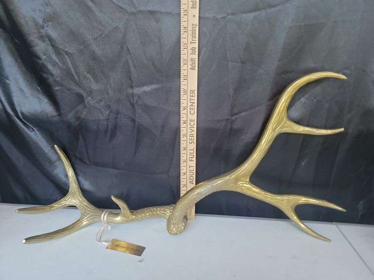 Set Of Metal Deer Antler Decor